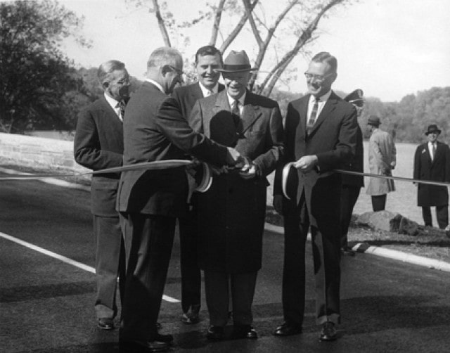 D. Eisenhower signed the federal aid highway act of 1956