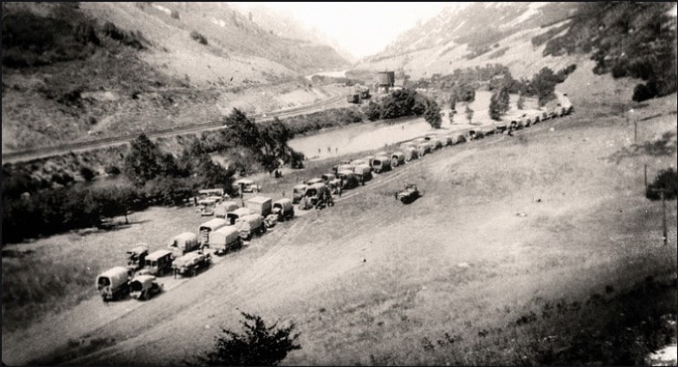 Motor Transport Corps convoy 