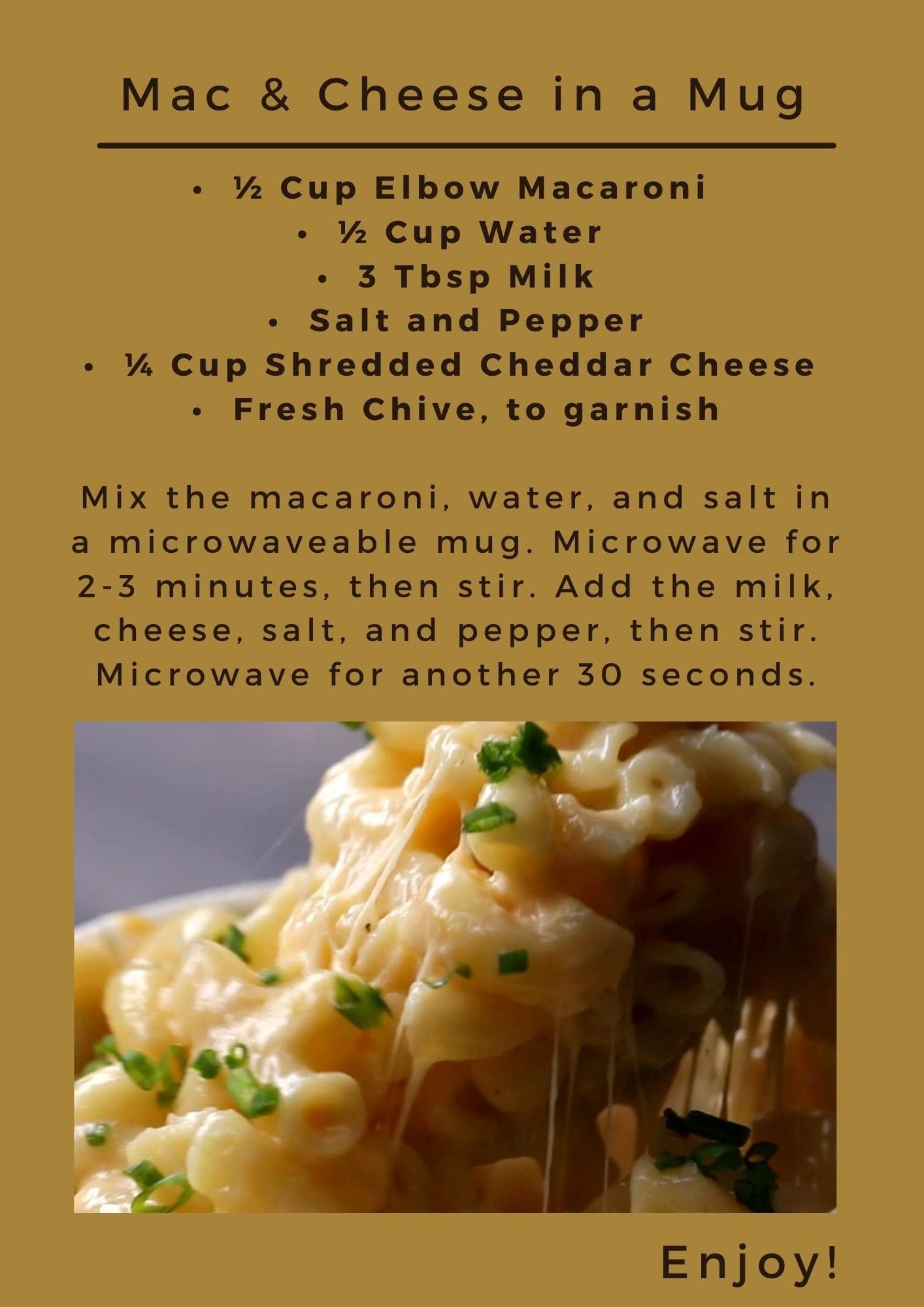Mac & Cheese in a Mug