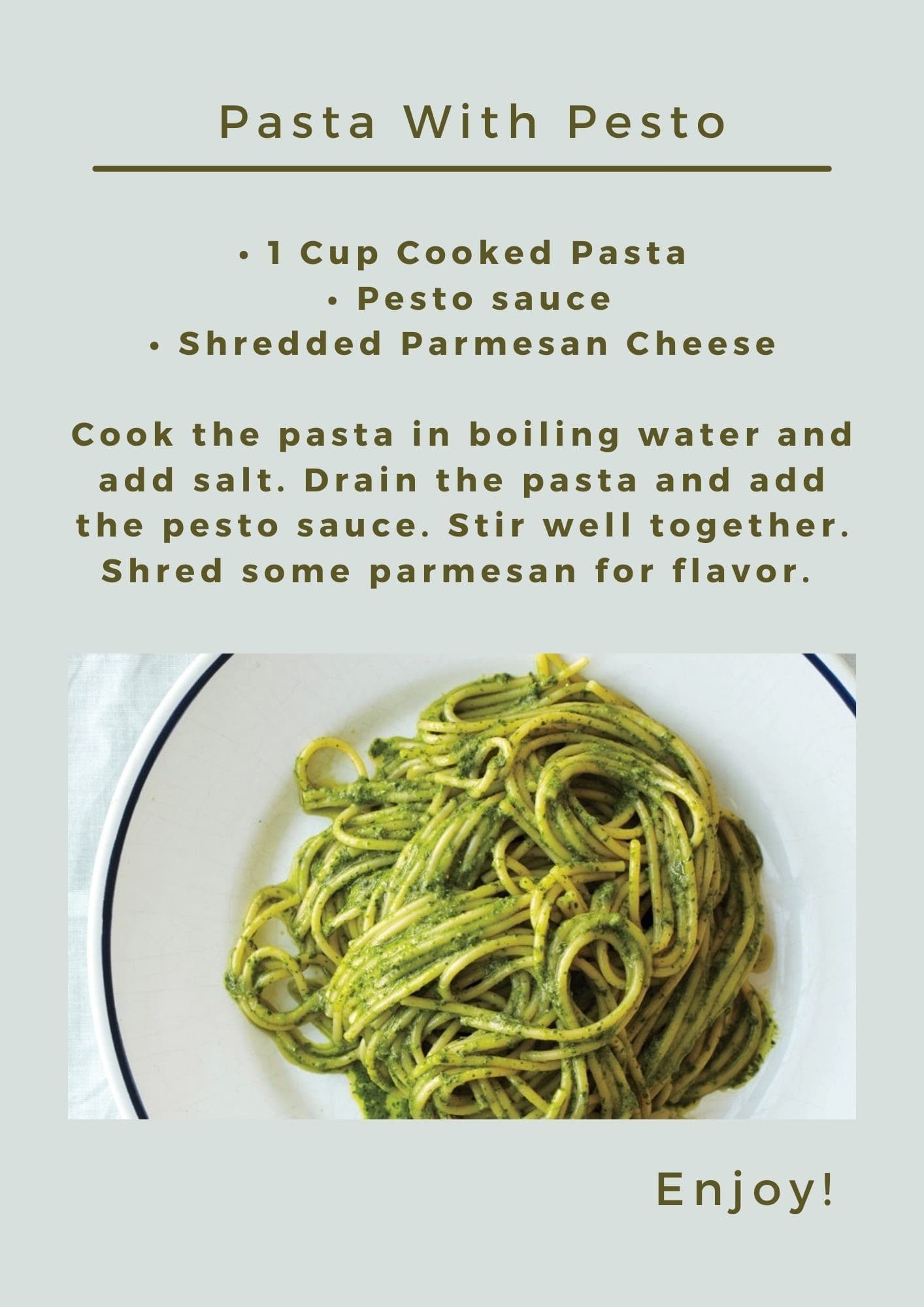 Pasta With Pesto