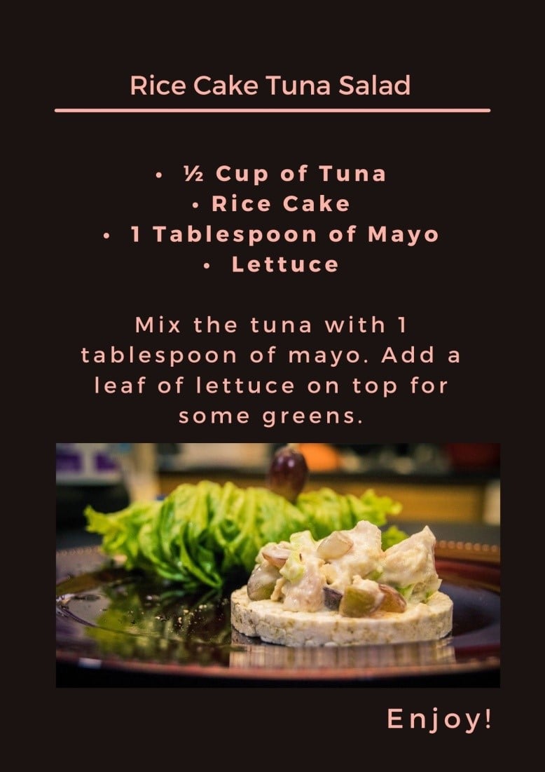 Rice Cake Tuna Salad
