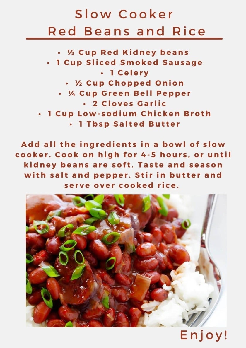 Slow Cooker Red Beans and Rice Recipe