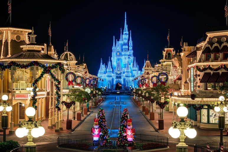 Disney World on Christmas