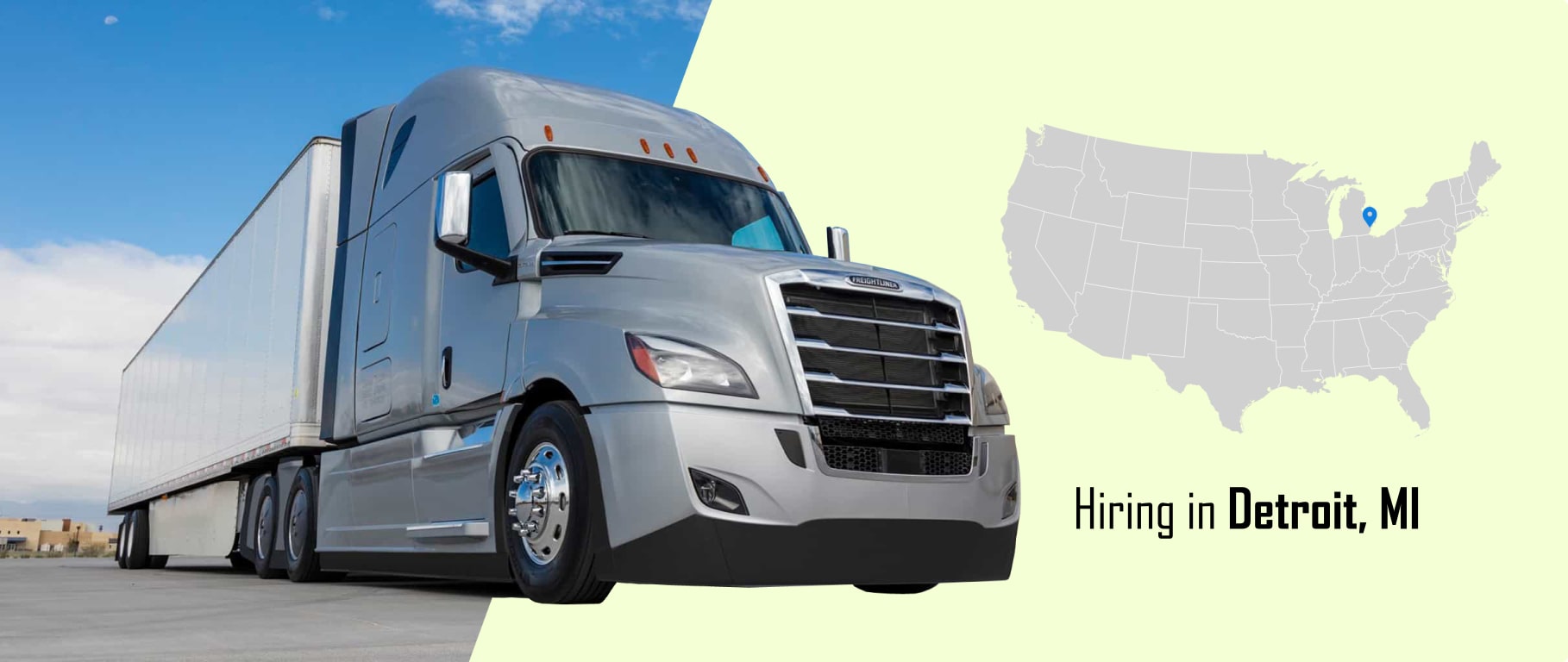 Detroit solo CDL A company driver hiring