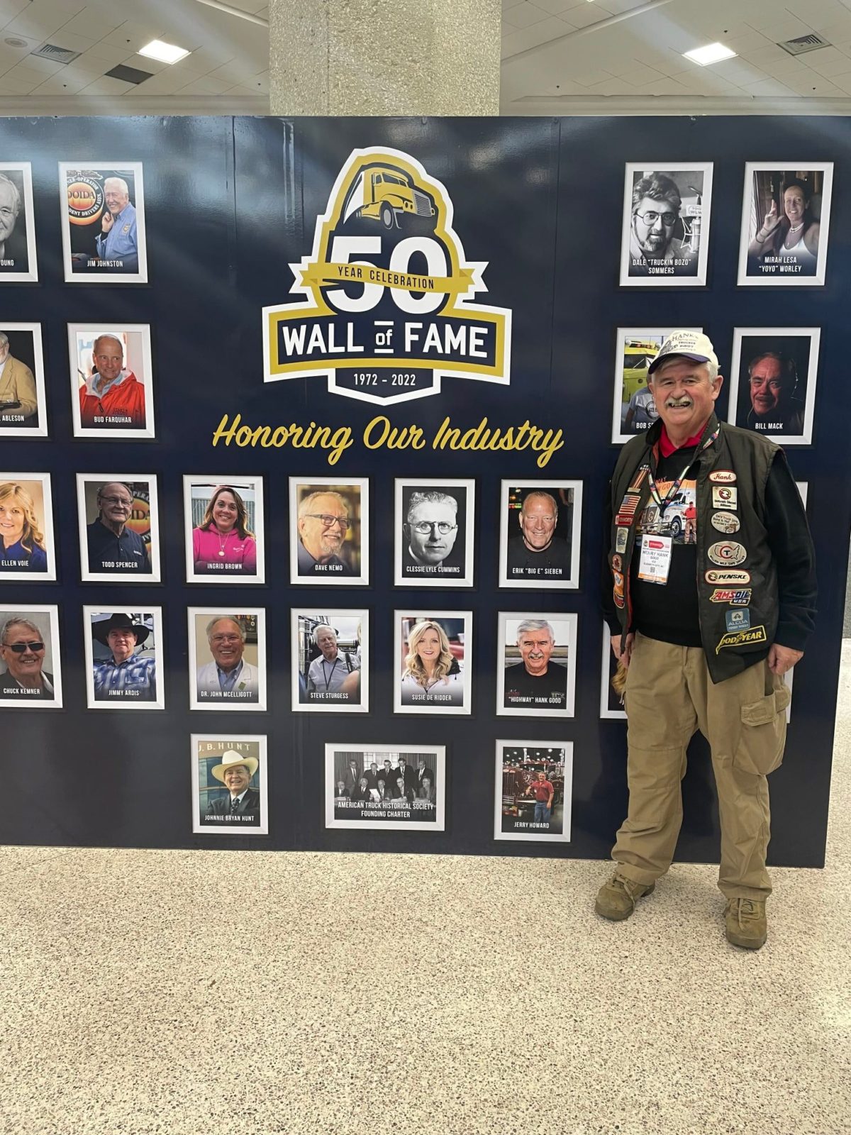 Hank Good Wall of Fame recipients mats truck show 2022
