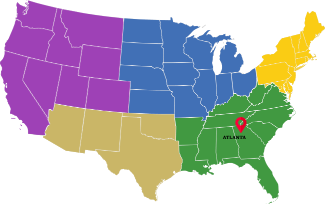 Truck Driving Jobs Atlanta Georgia Map 