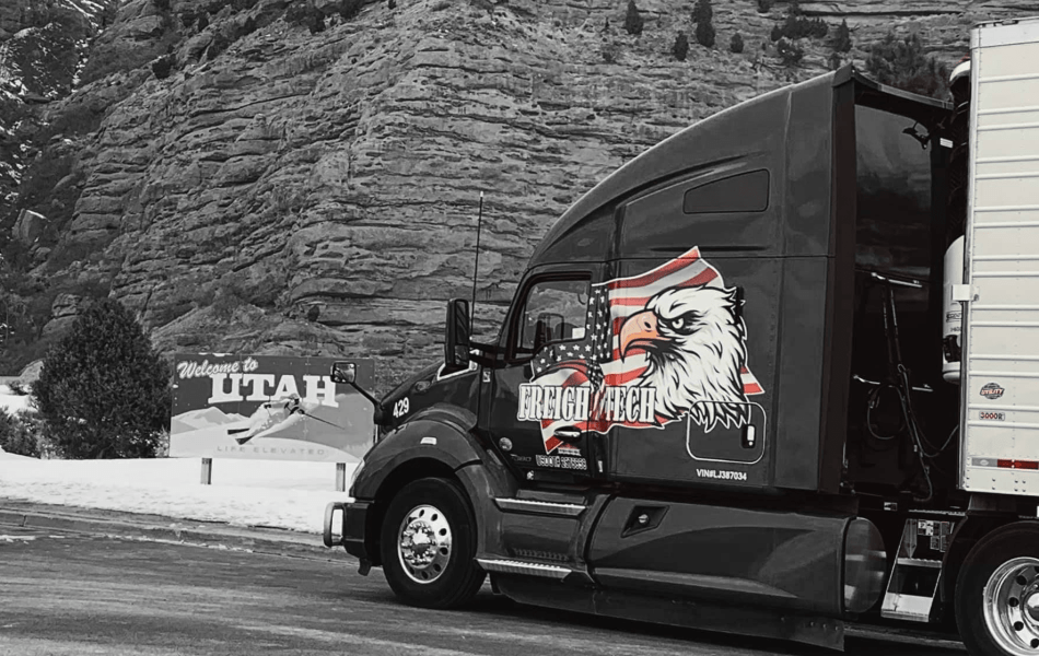 Freightech Inc Truck on the road Utah
